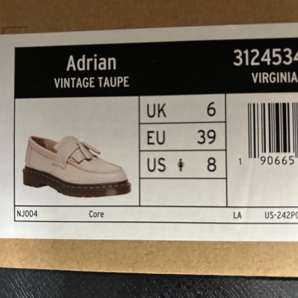 Taupe tassel Doc Martens